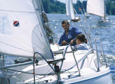 Sailor on Beetzsee Lake