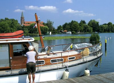 Motorboat in Brandenburg an der Havel