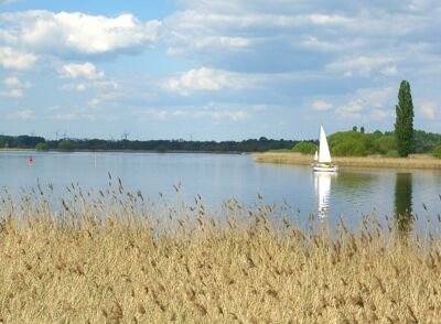 Sailboat on Beetzsee Lake